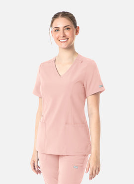 Womens Double V-Neck Top